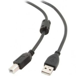 Кабель USB 2.0 (AM/BM) 1,8м, Maxxter Black