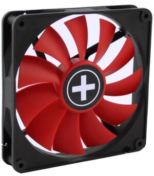 Кулер для корпуса 80x80х25, Xilence XPF80.R, 3-pin, 1500 об/хв, 17,5 дБ.Чорний/Червоний