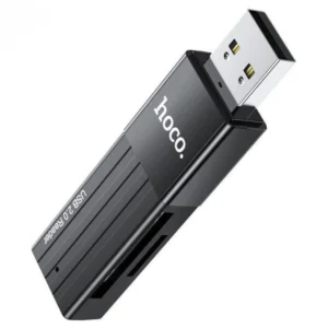 Кардрідер Hoco HB20 Mindful 2-in-1 USB2.0 (Чорний)