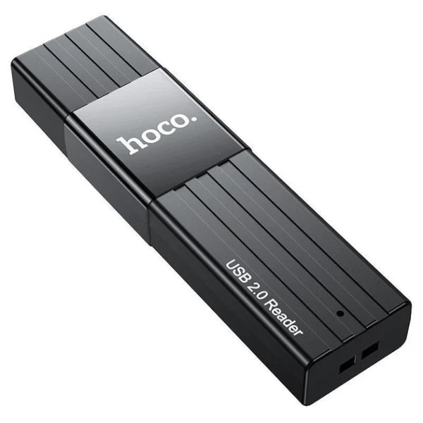 Кардрідер Hoco HB20 Mindful 2-in-1 USB2.0 (Чорний) - Зображення 3