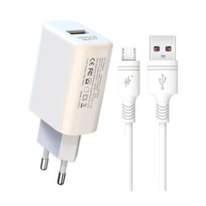 Мережевий зарядний пристрій XO L85 QC3.0 1USB + MicroUSB