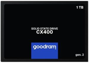 Накопичувач SSD: 1 Tb (2.5") Goodram CX400 Gen.2 SATA III (R/W: 550/500 Mb/s) 3D TLC