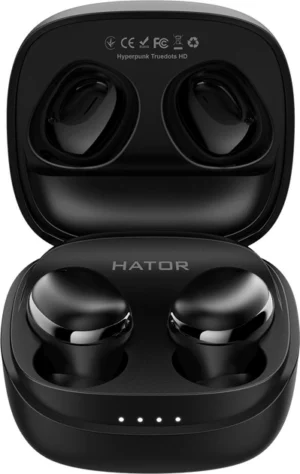 Гарнітура вакуумна Hator Hyреrpunk Truedots HD TWS Bluetooth, Black ( Gaming )