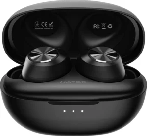 Гарнітура вакуумна Hator Hyреrpunk Truetones HD TWS Bluetooth, Black ( Gaming )