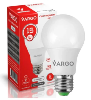 LED лампа VARGO A65 15W E27 4000K