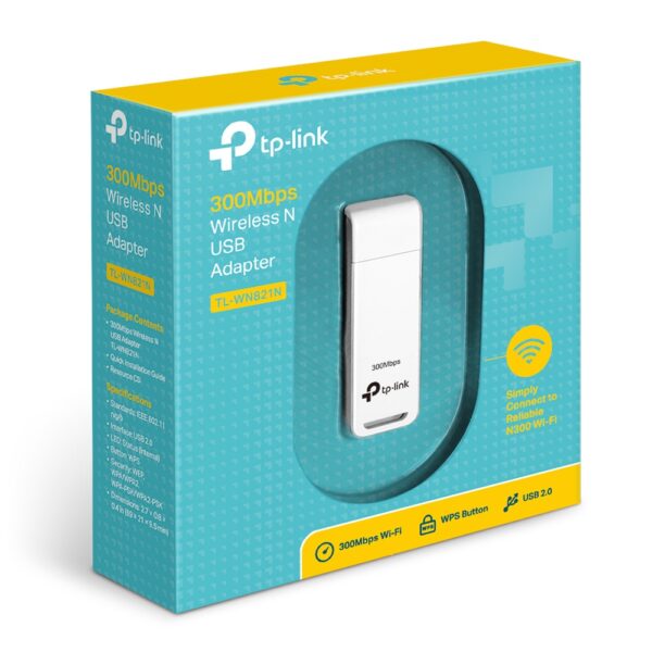 WiFi-адаптер USB 2.0, TP-Link TL-WN821N, 802.11n, 300Mbps - Зображення 3