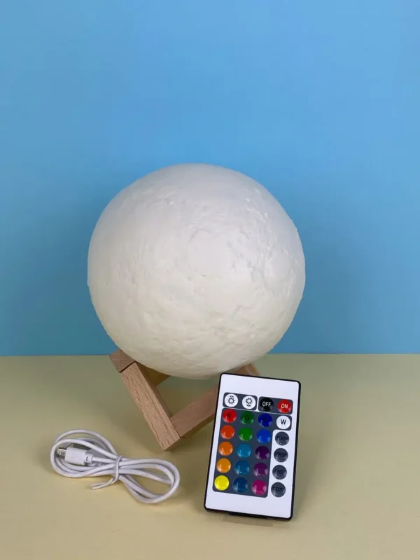 Нічник 3D MOON 15.5см.2174 з пультом - Зображення 2