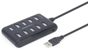 Хаб USB 2.0 10 Ports Gembird UHB-U2P10P-01