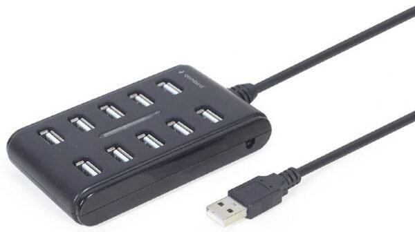 Хаб USB 2.0 10 Ports Gembird UHB-U2P10P-01