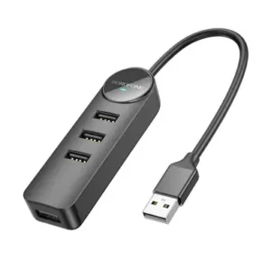 USB HUB Borofone DH5 Erudite 4-in-1 (USB to USB3.0+USB2.0*3) 0.2m