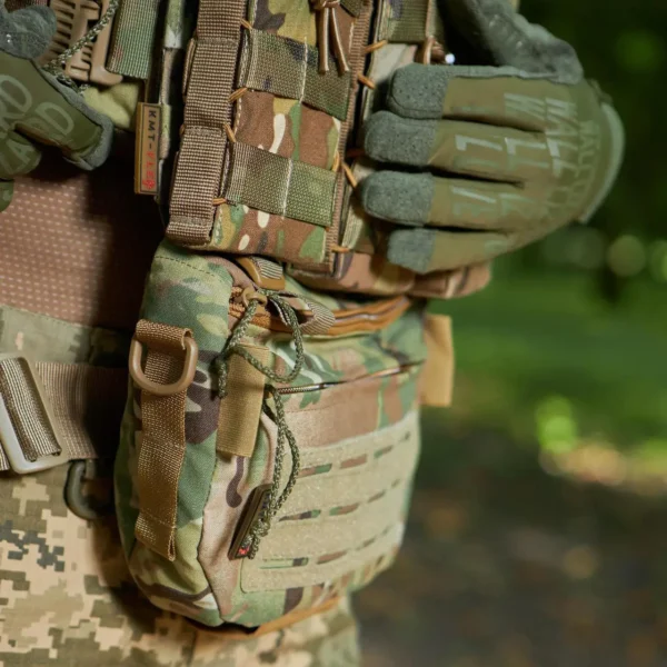 Розгрузка-плитоноска тактична + напашник з підсумками МУЛЬТИКАМ АЛЬФА KMT-FLEX - Зображення 4