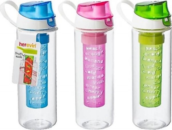Пляшка HEREVIN Fruit MIX BGP з інфузером 0.65 л д/спорту