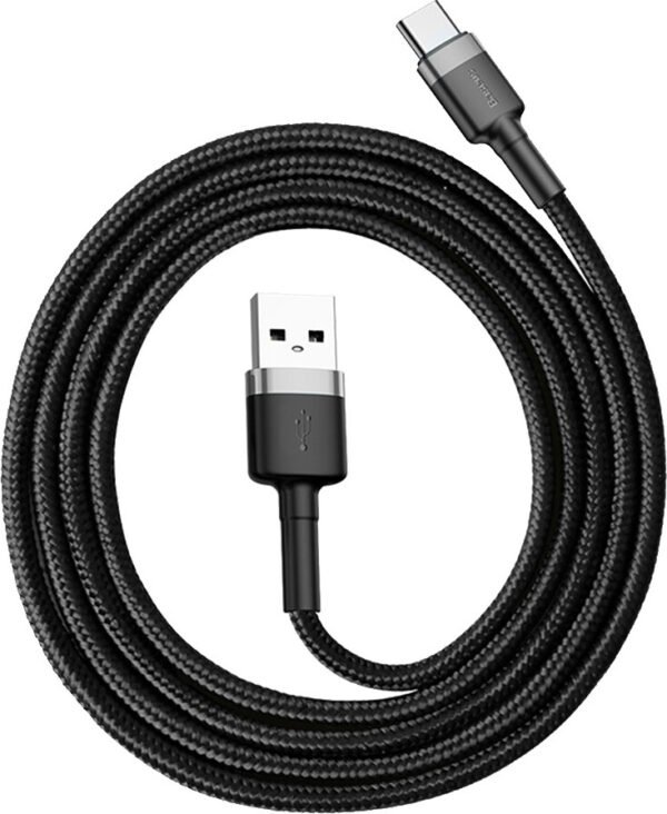 Кабель Baseus Cafule USB - Type-C 3.0A/1m (CATKLF-BG1) - Зображення 2