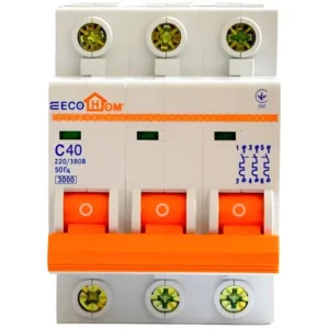 Автоматичний вимикач ECO 3р 40А ECOHOME