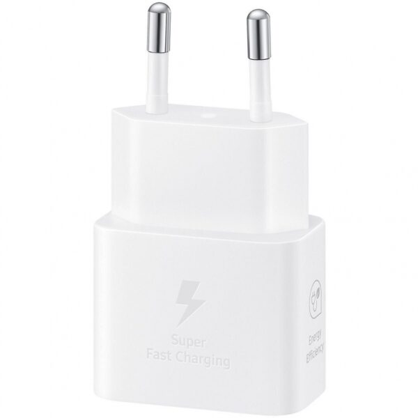 Мережевий зарядний пристрій Samsung EP-T2510NWEGEU, 1xType-C, PD, 25W, White - Зображення 3