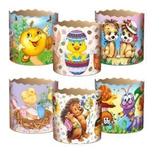 Форма для випічки паски паперова 250-300 г Easters
