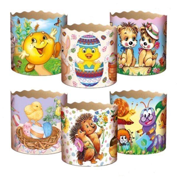 Форма для випічки паски паперова 250-300 г Easters