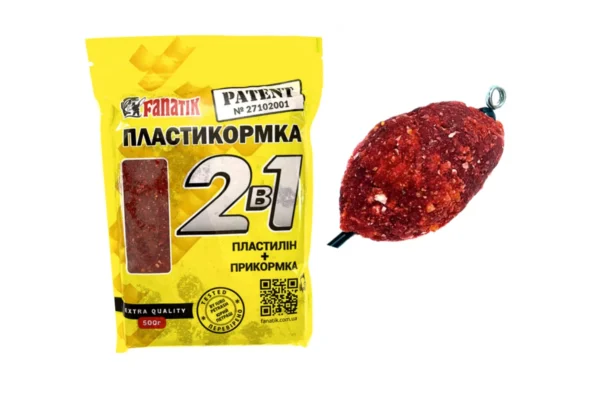 Прикормка-ПЛАСТИЛІН ФАНАТІК Фідер 0,5кг - Зображення 2
