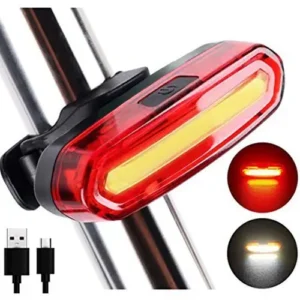 Лiхтар для велосипеда (габарит) AQY-096-COB red+white microUSB