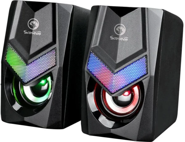 Акустична система Marvo (2.0) SG-118 RGB (2x3Вт) - Зображення 2
