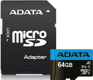 Флеш-карта Micro SDXC 64Gb A-Data Class 10 UHS-I U1 + SD adapter
