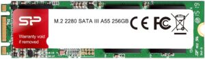 Накопичувач SSD: 256 Gb (M.2) Silicon Power A55 2280 SATA III (R/W: 560/530 Mb/s) SLC