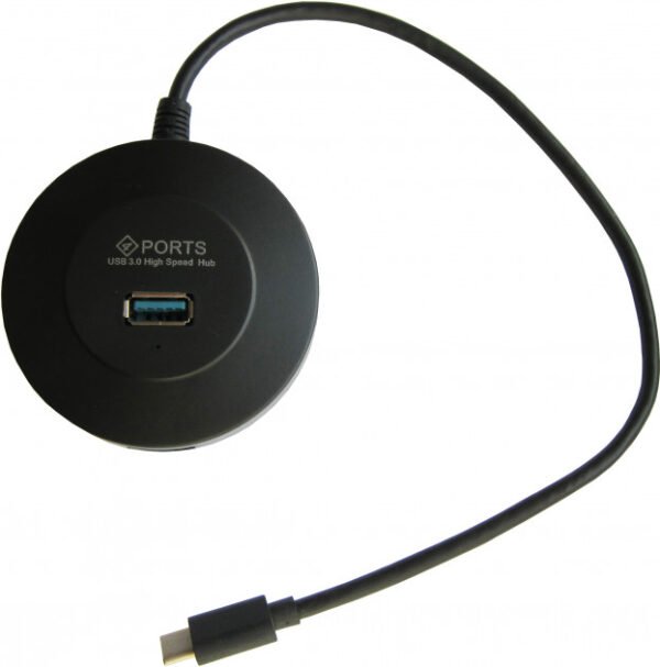 Хаб USB Type-C 4xUSB3.0 Maiwo KH304, Black