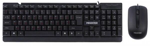 Клавіатура+миша, Maxxter KMS-CM-01-UA USB, Black