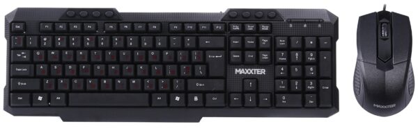 Клавіатура+миша, Maxxter KMS-CM-02-UA USB, Black