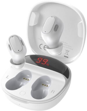 Гарнітура вакуумна Baseus Encok WM01 Plus TWS Bluetooth, White