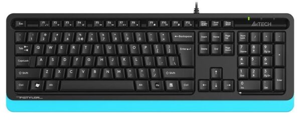 Клавіатура, A4 Tech FKS10 USB, Black/Blue