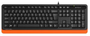 Клавіатура, A4 Tech FKS10 USB, Black/Orange
