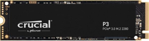 Накопичувач SSD: 1 Tb (M.2) Crucial P3 2280 PCIe 3 x4 NVMe (R/W: 3500/3000 Mb/s)