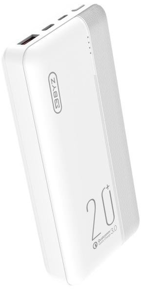 Батарея універсальна BYZ W23 20000mAh, 1xUSB, 1xType-C, PD2.0, White
