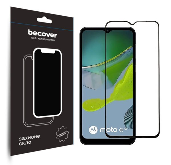 Захисне скло BeCover 3D для Motorola E13 - Black