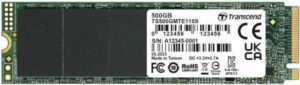 Накопичувач SSD: 500 Gb (M.2) Transcend 115S 2280 PCIe 3.0 x4 NVMe (R/W: 3200/2000 Mb/s)