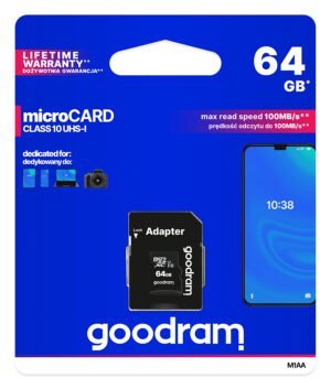 Флеш-карта Micro SDXC 64Gb GoodRam M1AA Class 10 UHS-I + SD adapter