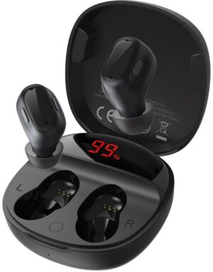 Гарнітура вакуумна Baseus Encok WM01 Plus TWS Bluetooth, Black