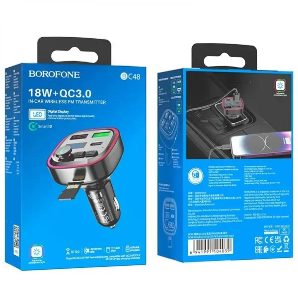 FM Модулятор Borofone BC48