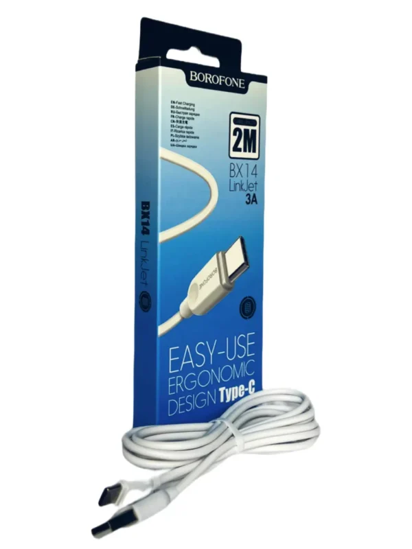 Кабель USB-C Borofone BX14 LinkJet Micro 2m - Зображення 2