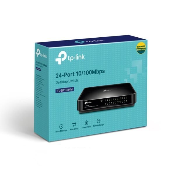 Комутатор Switch, 24 ports, Tp-Link TL-SF1024M 24x LAN(10/100Mbps) - Зображення 4