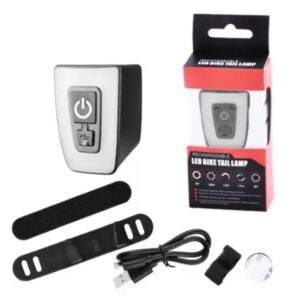 Лiхтар для велосипеда (габарит) T11-15LED RED+кліпса microUSB 5реж