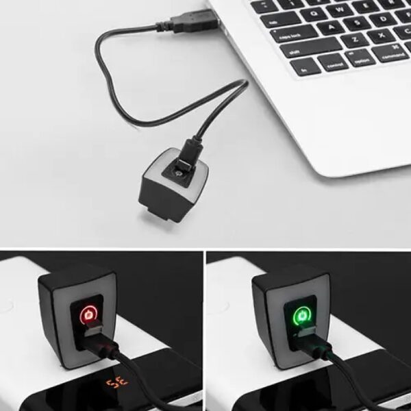 Лiхтар для велосипеда (габарит) T11-15LED RED+кліпса microUSB 5реж - Зображення 2