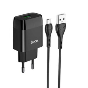 Мережевий зарядний пристрій Hoco C72Q (QC3.0) 1USB/3.0A + MicroUSB