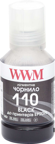 Чорнило WWM Epson M1100/M1120 (Black Pigment) (140г)