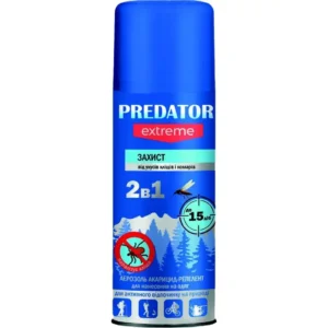 Спрей від укусів комарів кліщів професійний захист Predator Extreme 2*1