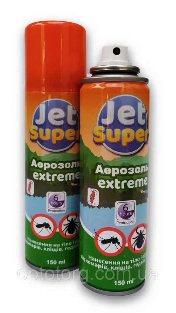 Спрей від укусів комарів кліщів Jet Super 150мл