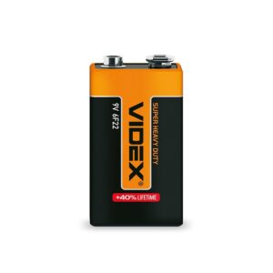 Батарейка Videx 6F22/9V (Крона) 1psc SHRINK CARD