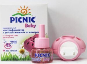 Комплект із рідиною PICNIC від комарів 45 ночей