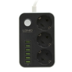 Фільтр-подовжувач LDNIO SE3631 6USB 3.4A (Чорний)